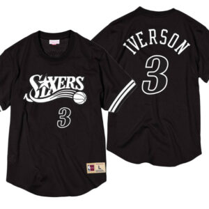 Allen Iverson, Philadelphia 76ers - Mitchell & Ness Black & White