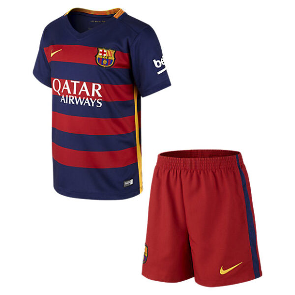 Kit FC Barcelona Home Equipacion Junior 2015/16