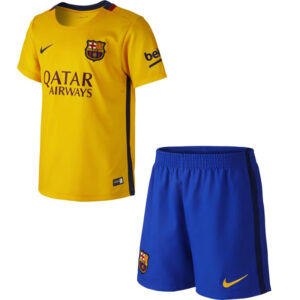 Kit FC Barcelona Away Equipacion Junior 2015/16