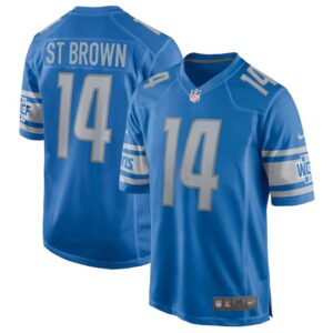 Amon-Ra St. Brown, Detroit Lions - Blue