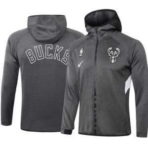 Milwaukee Bucks - Black Felpa Cappuccio