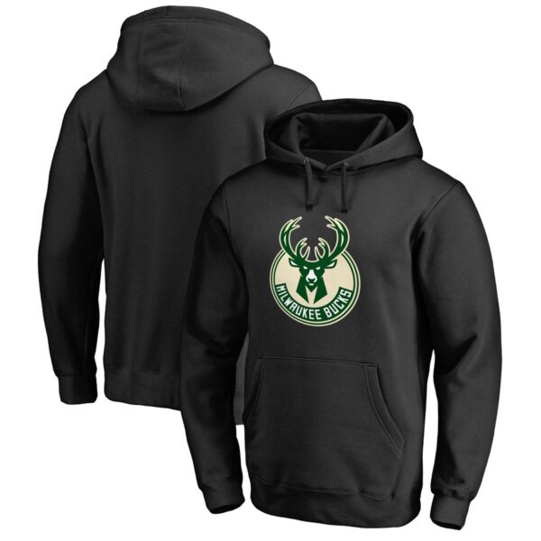 Felpa con cappuccio Milwaukee Bucks