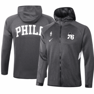 Philadelphia 76ers - Black Felpa Cappuccio