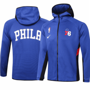 Philadelphia 76ers - Blue Felpa Cappuccio