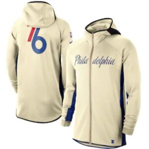 Philadelphia 76ers - Cream Felpa Cappuccio