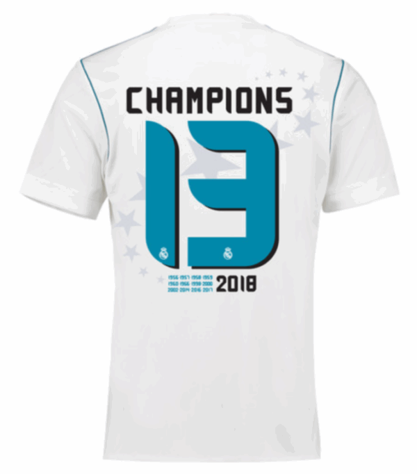 Maglia Real Madrid Home 2017/18 - Champions 13